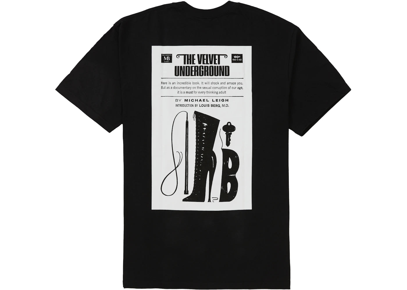 Supreme The Velvet Underground Tee Black - vue secondaire A
