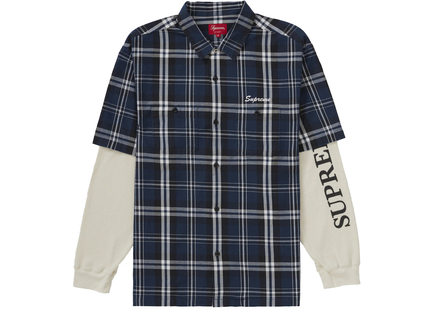 Supreme Thermal Work Shirt Plaid - vue 360