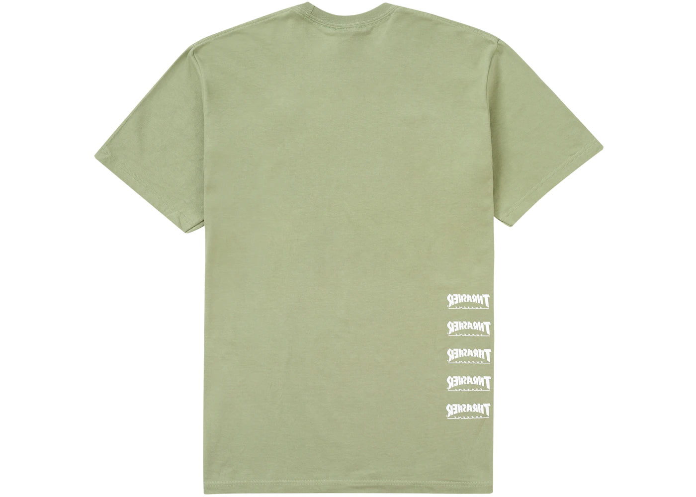 Supreme Thrasher Back Tail Tee Olive - vue secondaire B