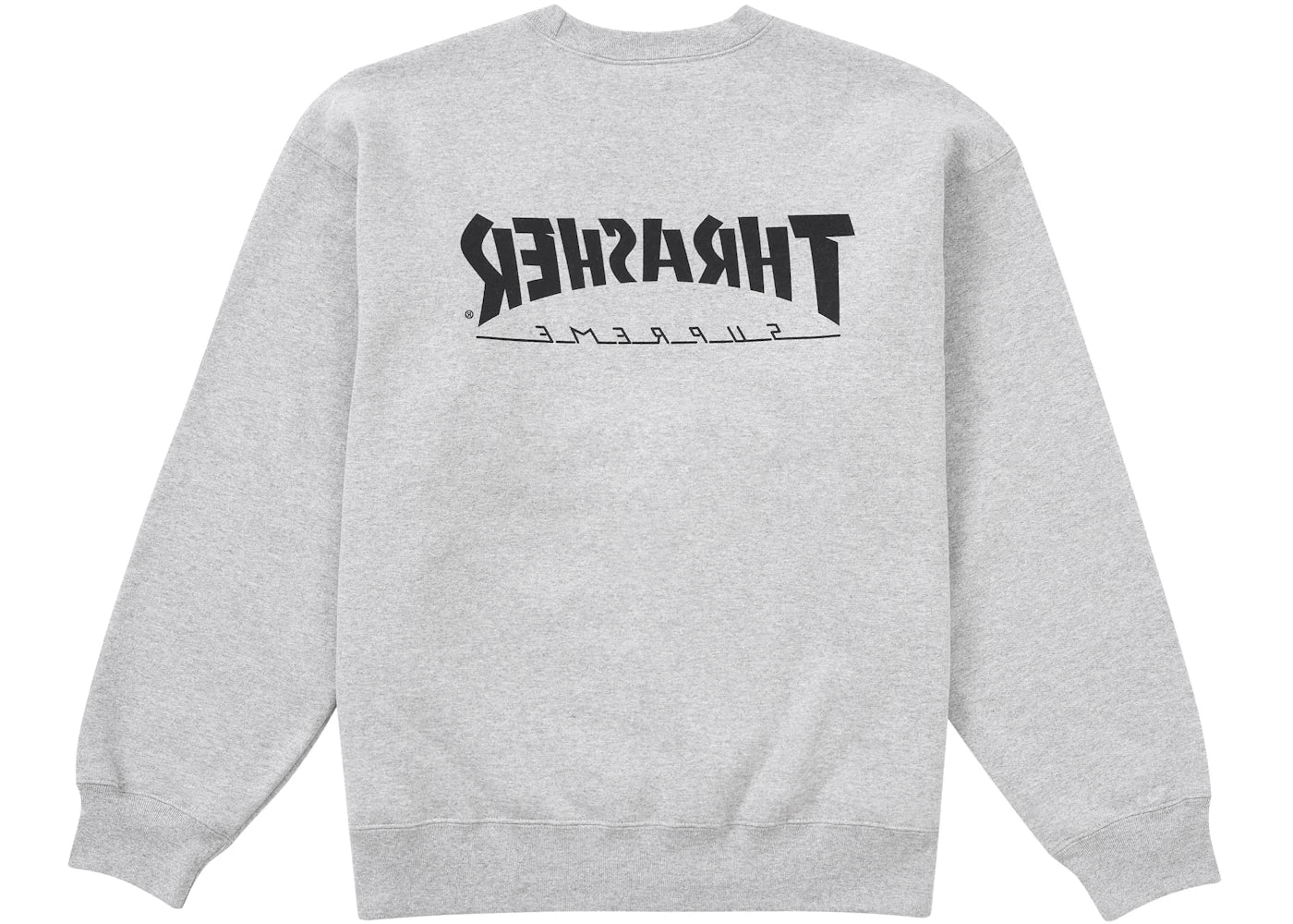 Supreme Thrasher Crewneck Heather Grey - vue secondaire A