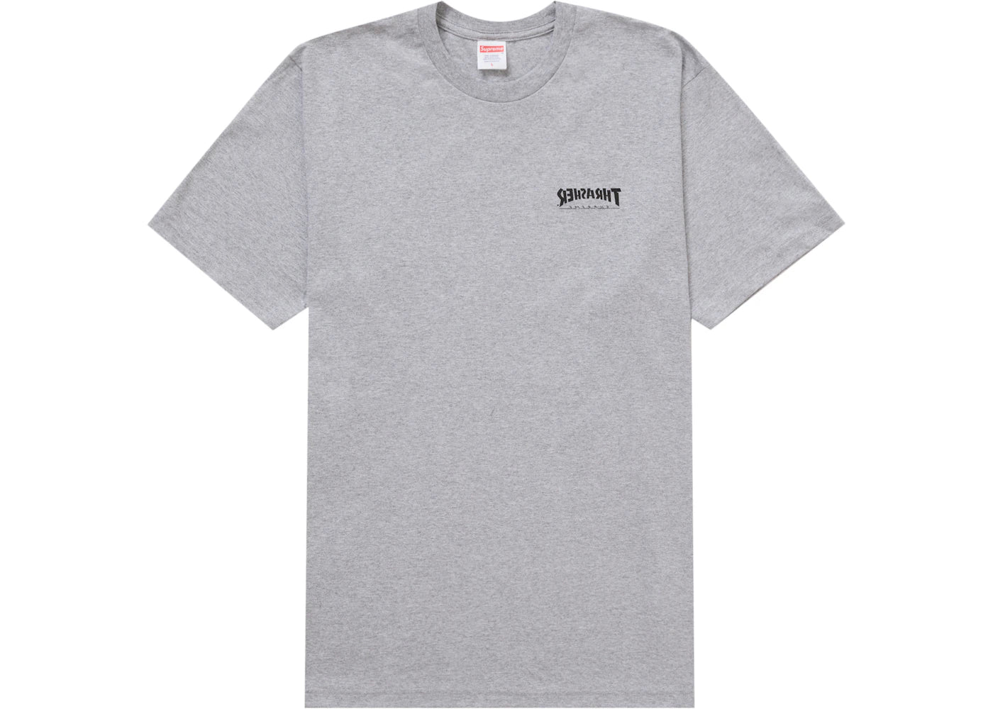 Supreme Thrasher Cross Tee Heather Grey - vue secondaire B