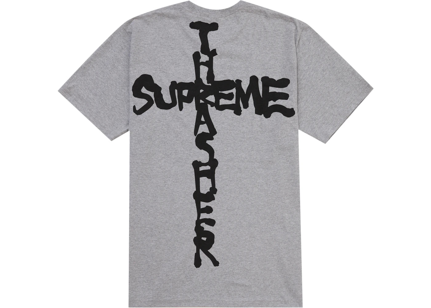 Supreme Thrasher Cross Tee Heather Grey - vue secondaire A