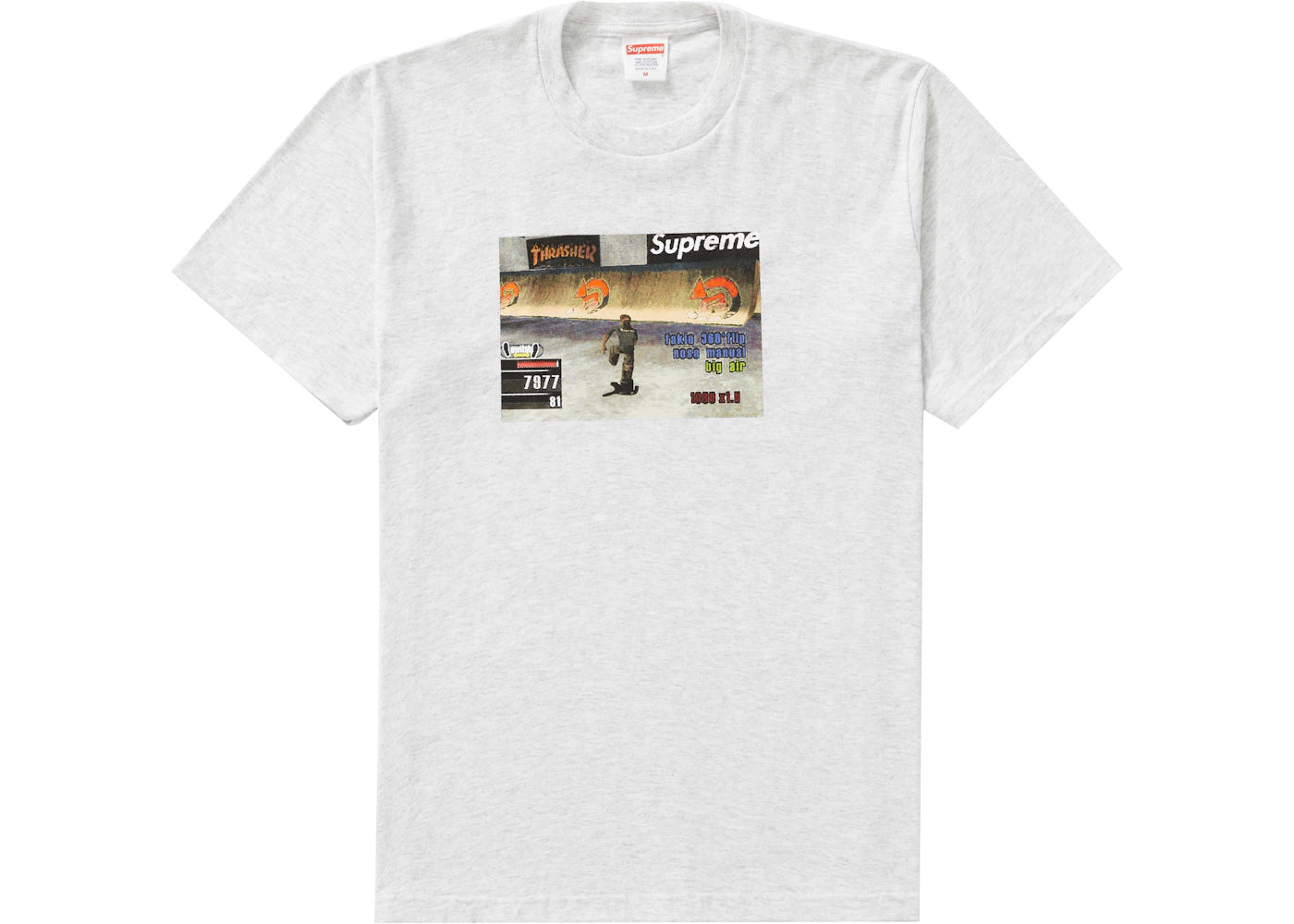 Supreme Thrasher Game Tee Ash Grey - vue secondaire A