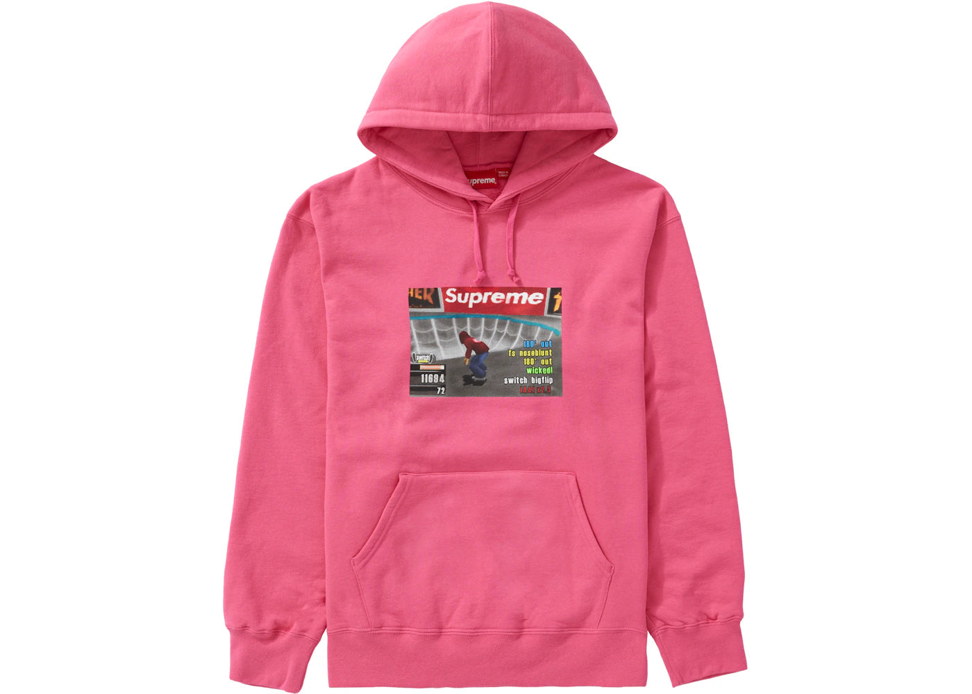 Supreme Thrasher Hooded Sweatshirt Magenta - vue secondaire A
