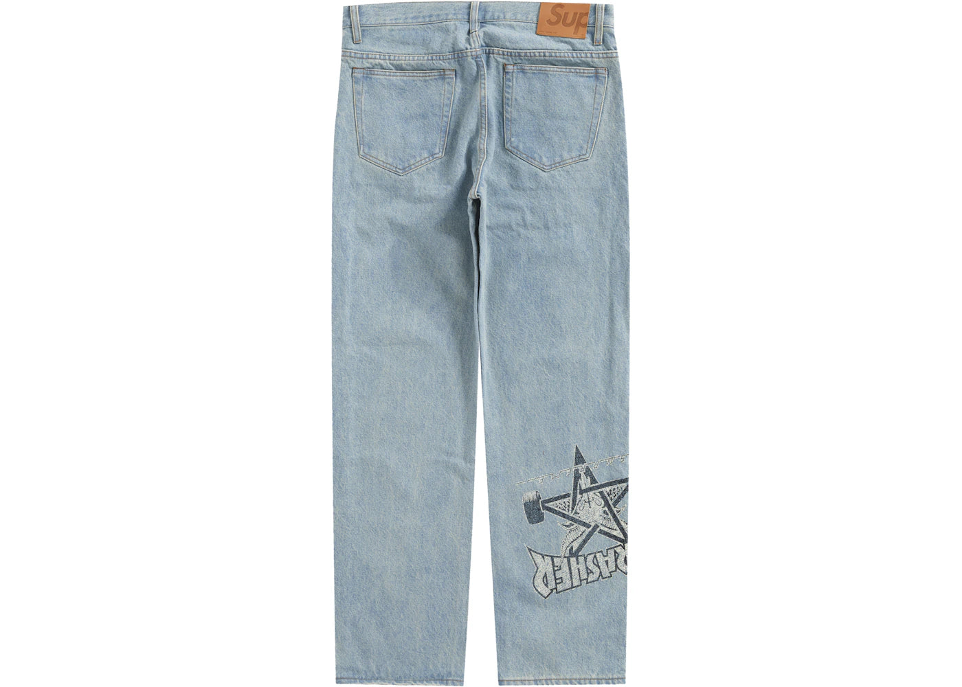 Supreme Thrasher Regular Jean Washed Blue - vue secondaire B