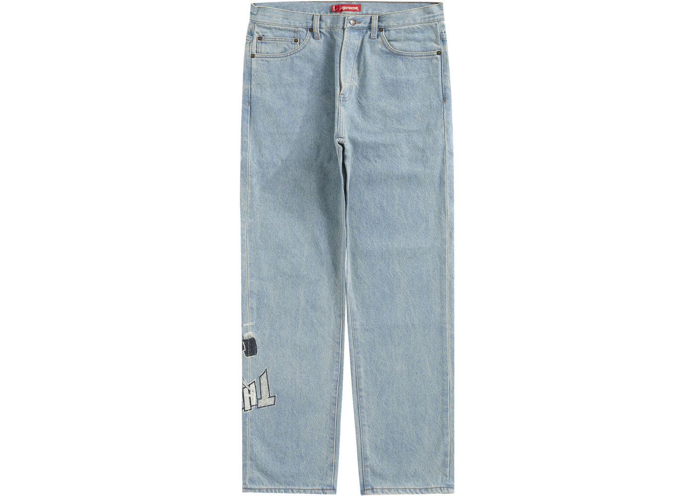 Supreme Thrasher Regular Jean Washed Blue - vue secondaire A