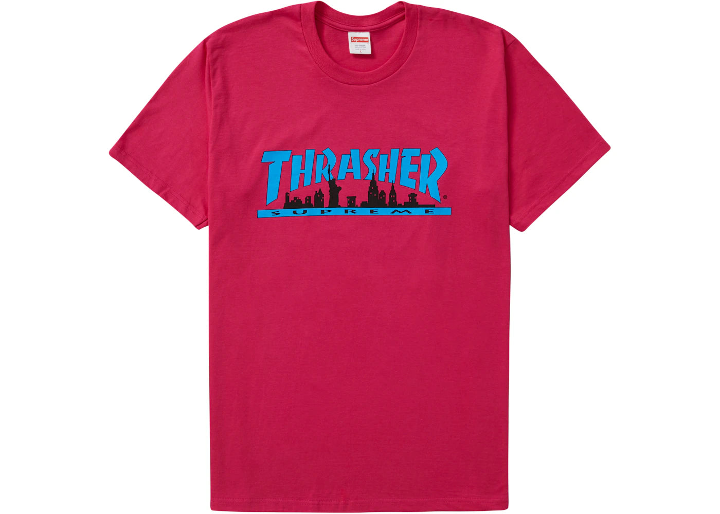 Supreme Thrasher Skyline Tee Pink - vue 360