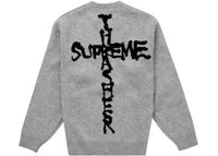 Supreme Thrasher Sweater (FW24) Heather Grey