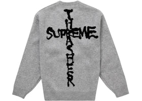 Supreme Thrasher Sweater (FW24) Heather Grey
