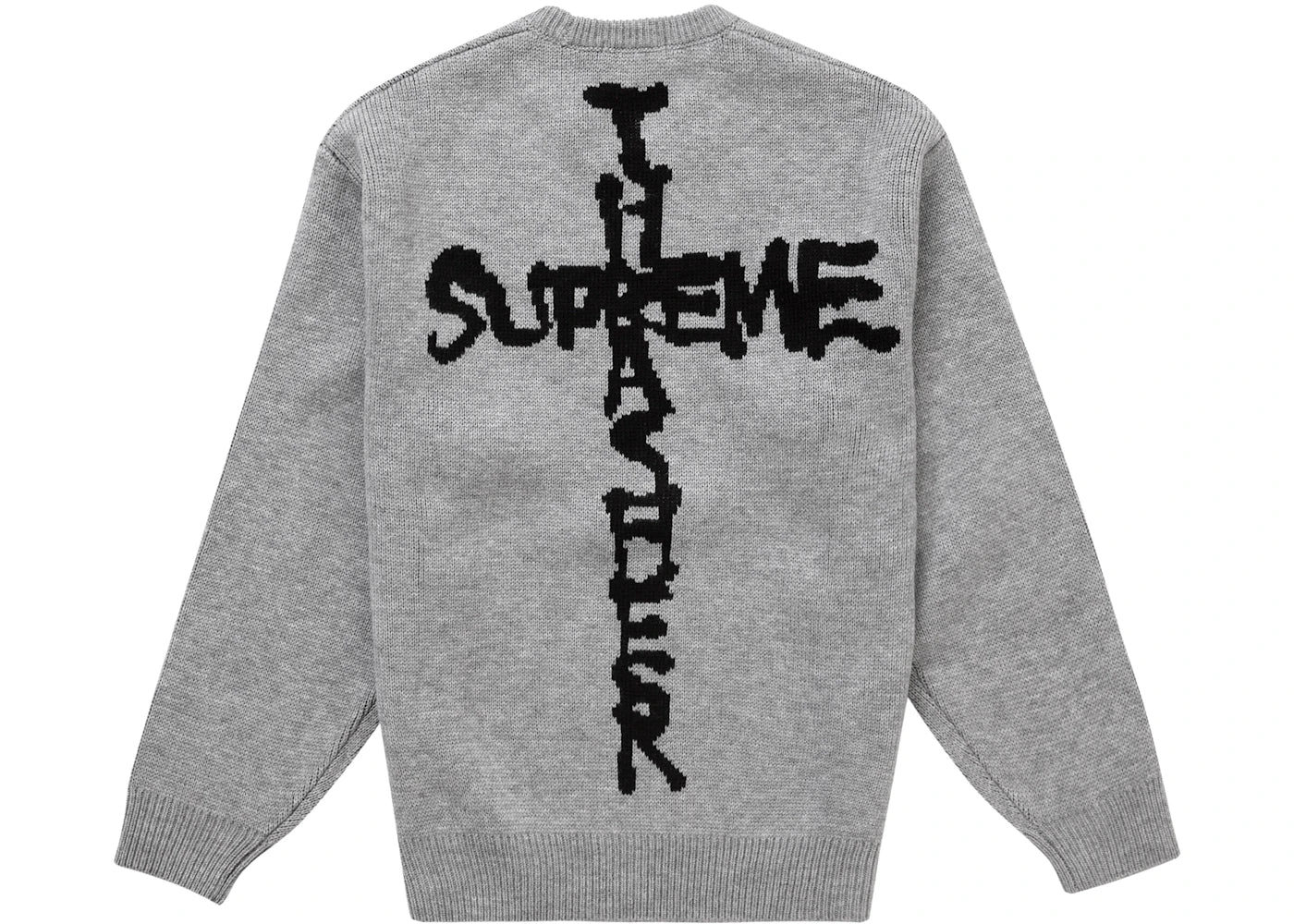 Supreme Thrasher Sweater (FW24) Heather Grey - vue secondaire A