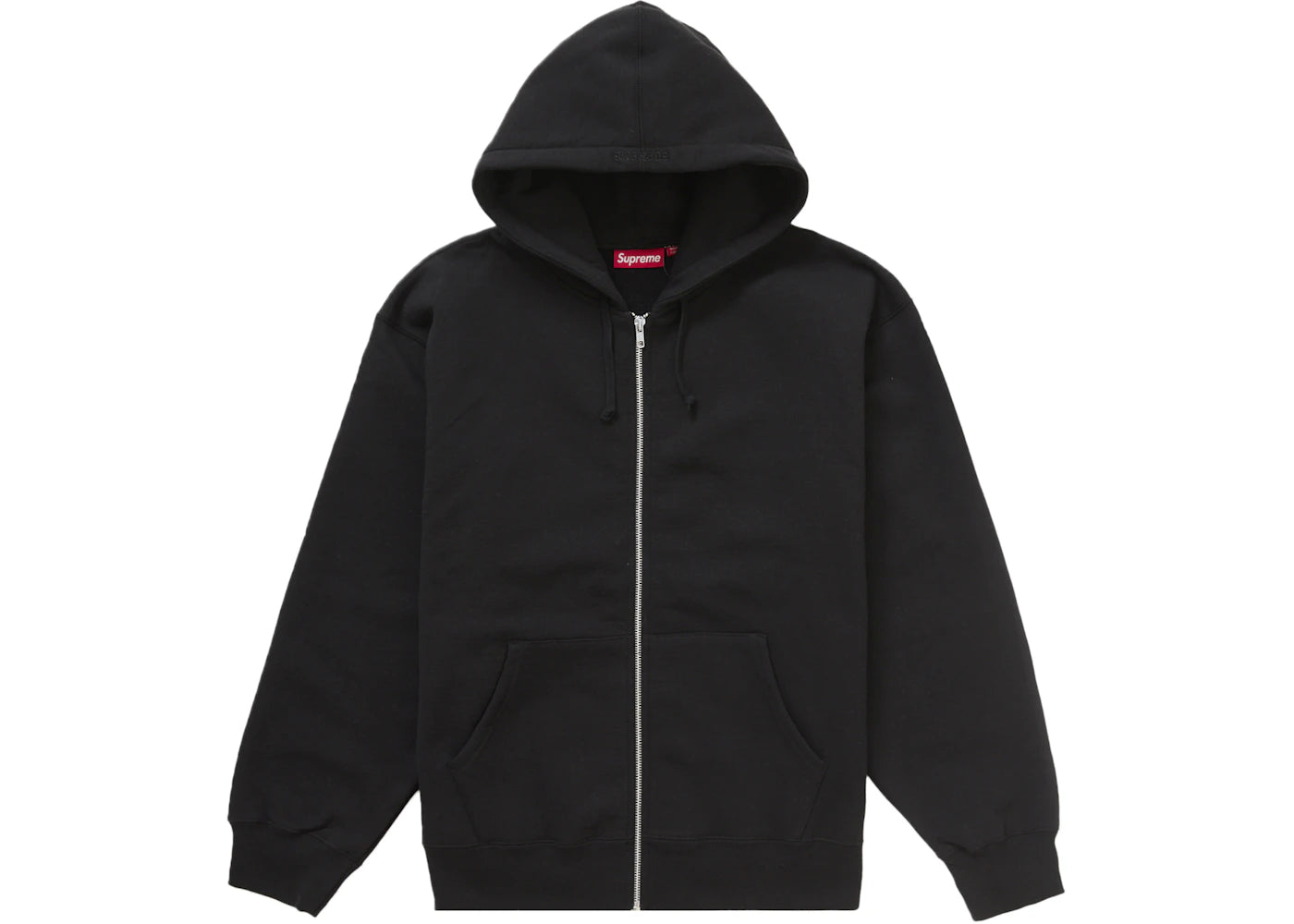 Supreme Thrasher Zip Up Hooded Sweatshirt Black - vue secondaire B