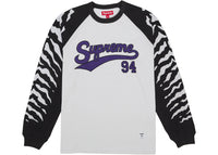 Supreme Tiger Raglan L/S Top White