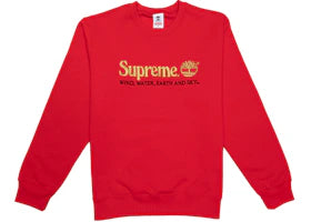 Supreme Timberland Crewneck Red - vue 360
