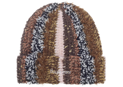 Supreme Tinsel Stripe Beanie Brown - product view 2