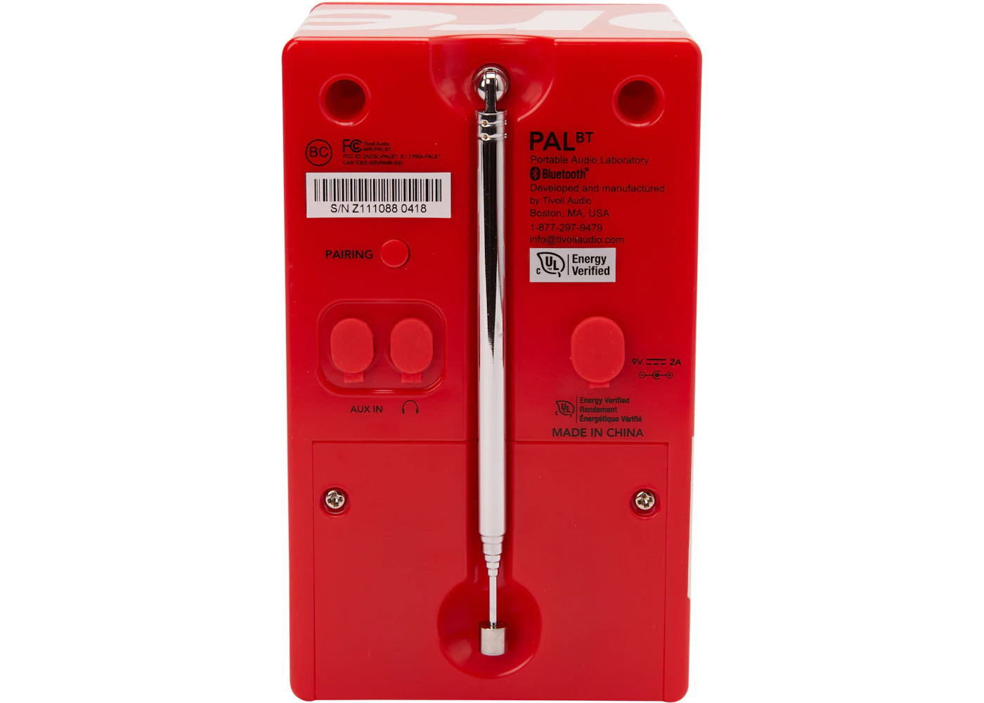 Supreme Tivoli Pal BT Speaker Red - vue secondaire B