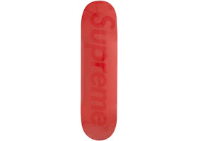Supreme Tonal Box Logo Skateboard Deck Red - vue 360