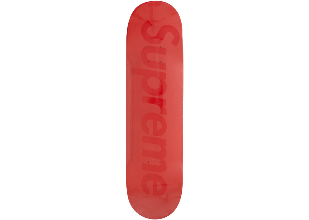 Supreme Tonal Box Logo Skateboard Deck Red - vue secondaire A