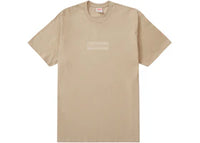 Supreme Tonal Box Logo Tee Khaki