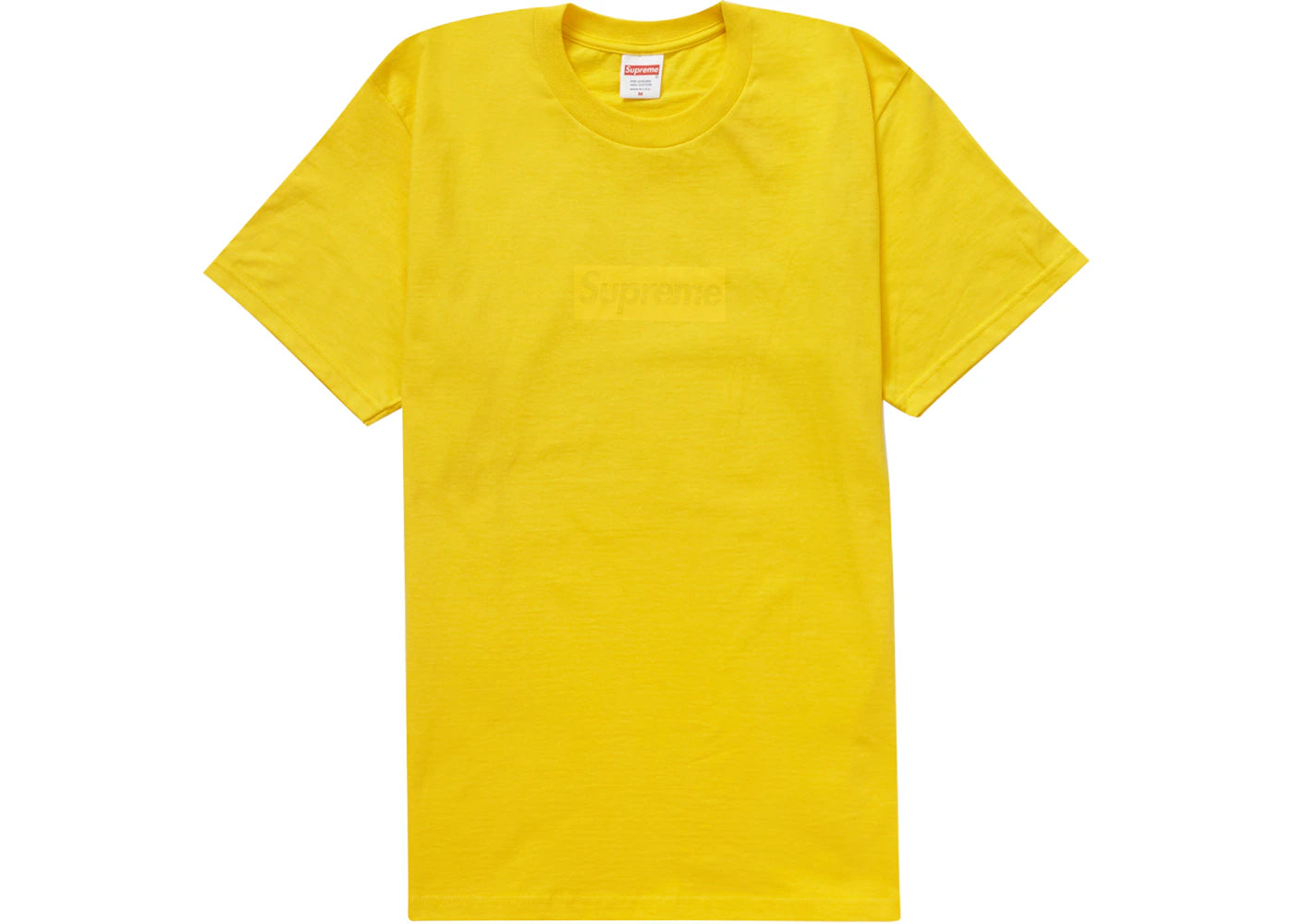Supreme Tonal Box Logo Tee Yellow - vue secondaire A