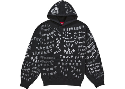Supreme Too Deadly Hooded Sweatshirt Black