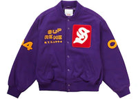 Supreme Tourist Varsity Jacket Purple