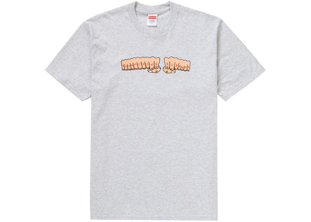 Supreme Toy Machine Fist Tee Ash Grey
