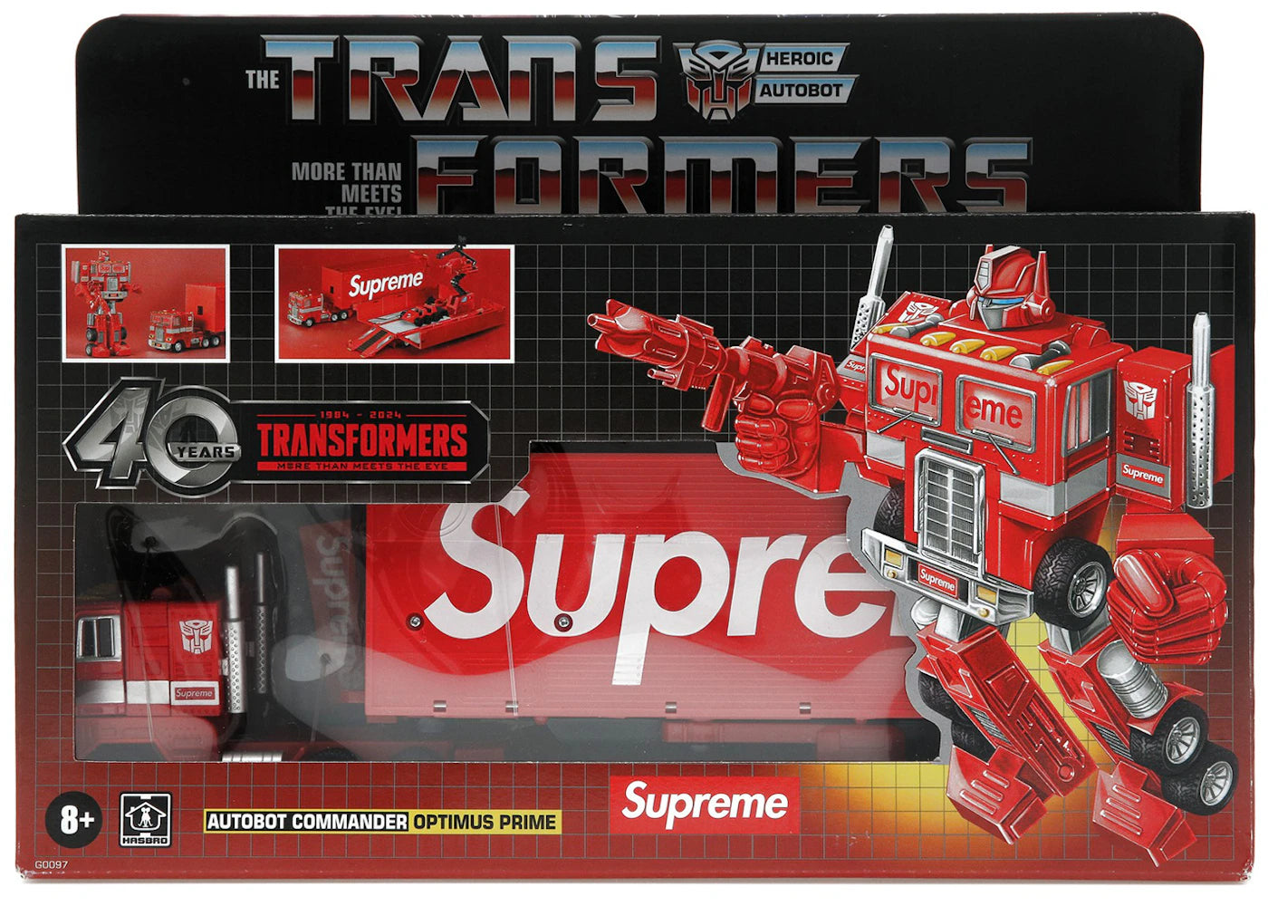 Supreme Transformers G1 Optimus Prime Figure Red