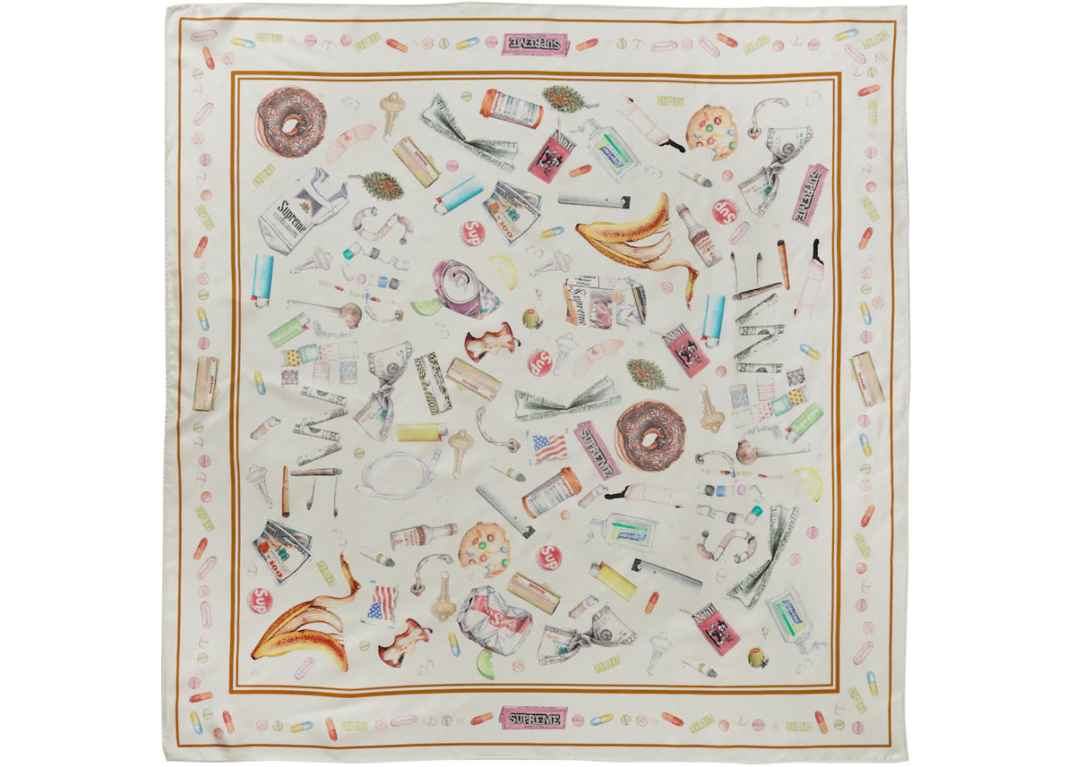 Supreme Trash Silk Scarf Multicolor - vue 360
