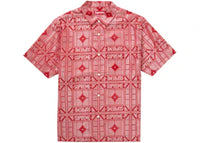 Supreme Tray Jacquard S/S Shirt Red
