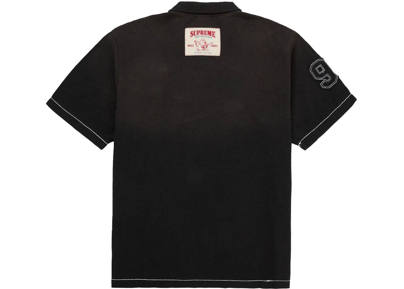 Supreme True Religion Applique Polo Black - vue secondaire B