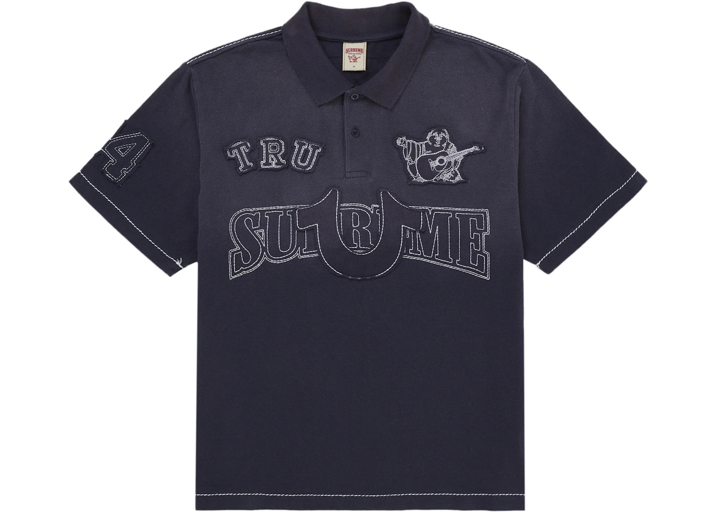 Supreme True Religion Applique Polo Navy - vue secondaire A