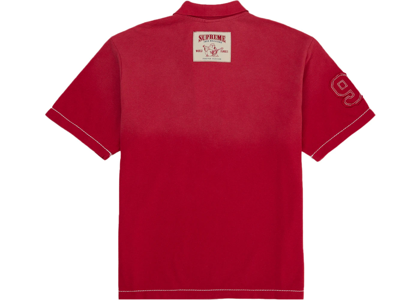 Supreme True Religion Applique Polo Red - vue secondaire A