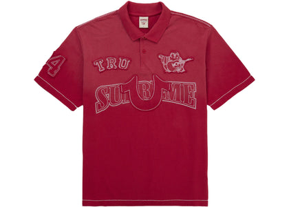 Supreme True Religion Applique Polo Red - authentic Supreme product