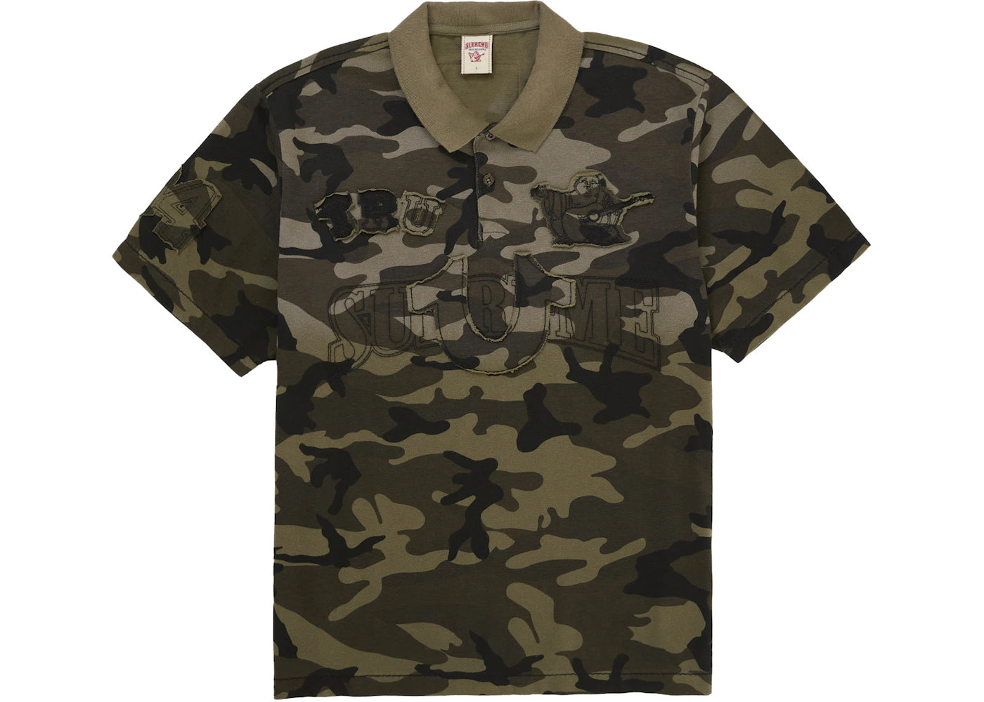 Supreme True Religion Applique Polo Woodland Camo - vue secondaire A