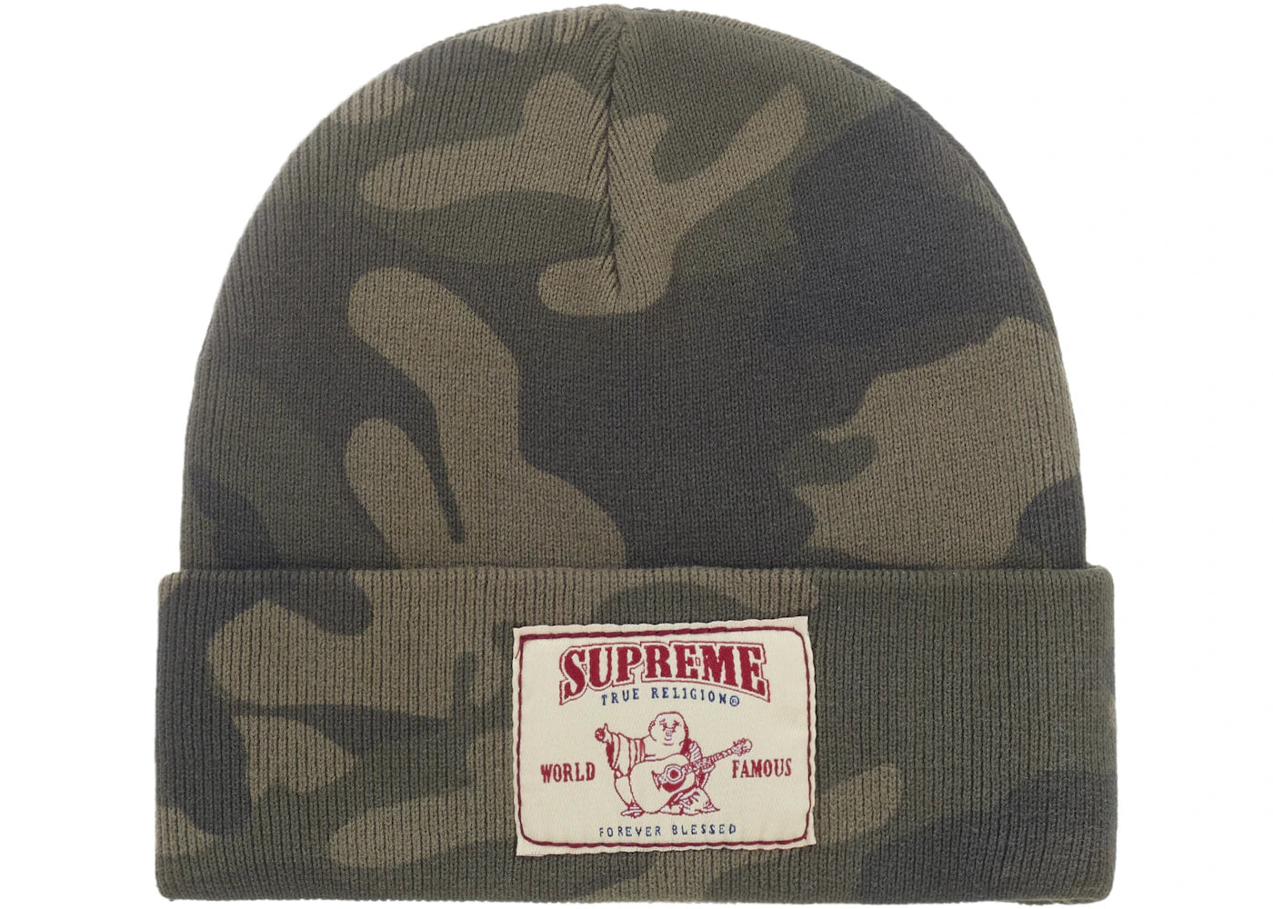 Supreme True Religion Beanie (FW25) Woodland Camo - vue secondaire B