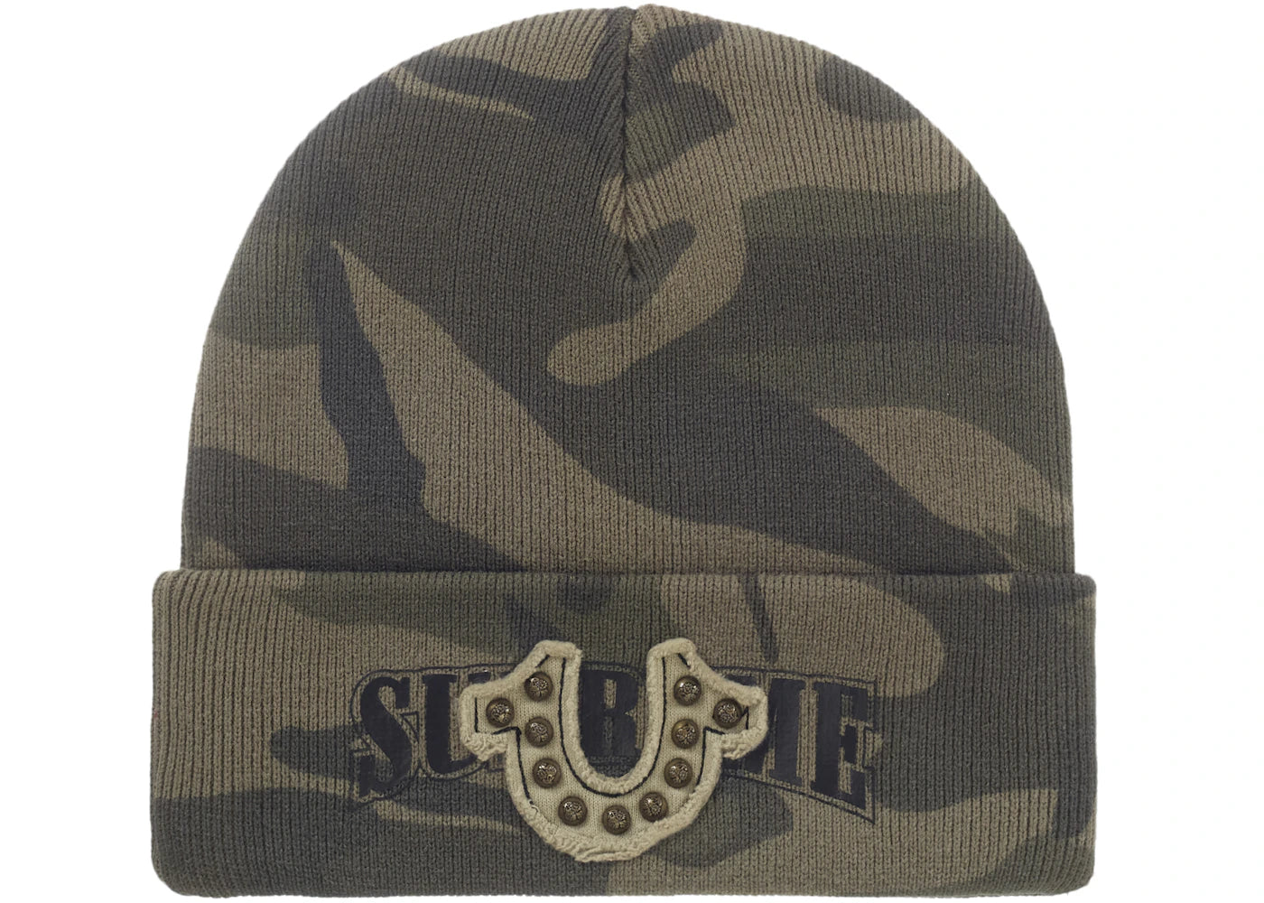 Supreme True Religion Beanie (FW25) Woodland Camo - vue secondaire A