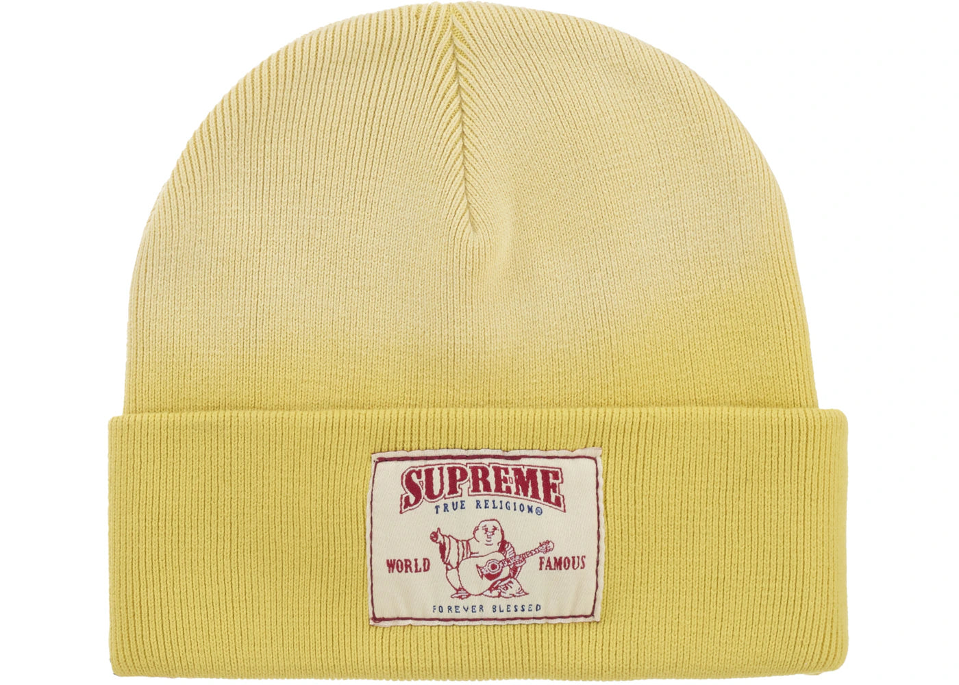Supreme True Religion Beanie (FW25) Yellow - vue secondaire B