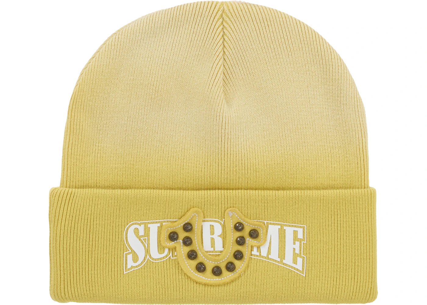 Supreme True Religion Beanie (FW25) Yellow - vue secondaire A