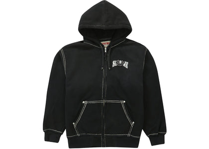 Supreme True Religion Zip Up Hooded Sweatshirt (FW22) Black - apparel view 2