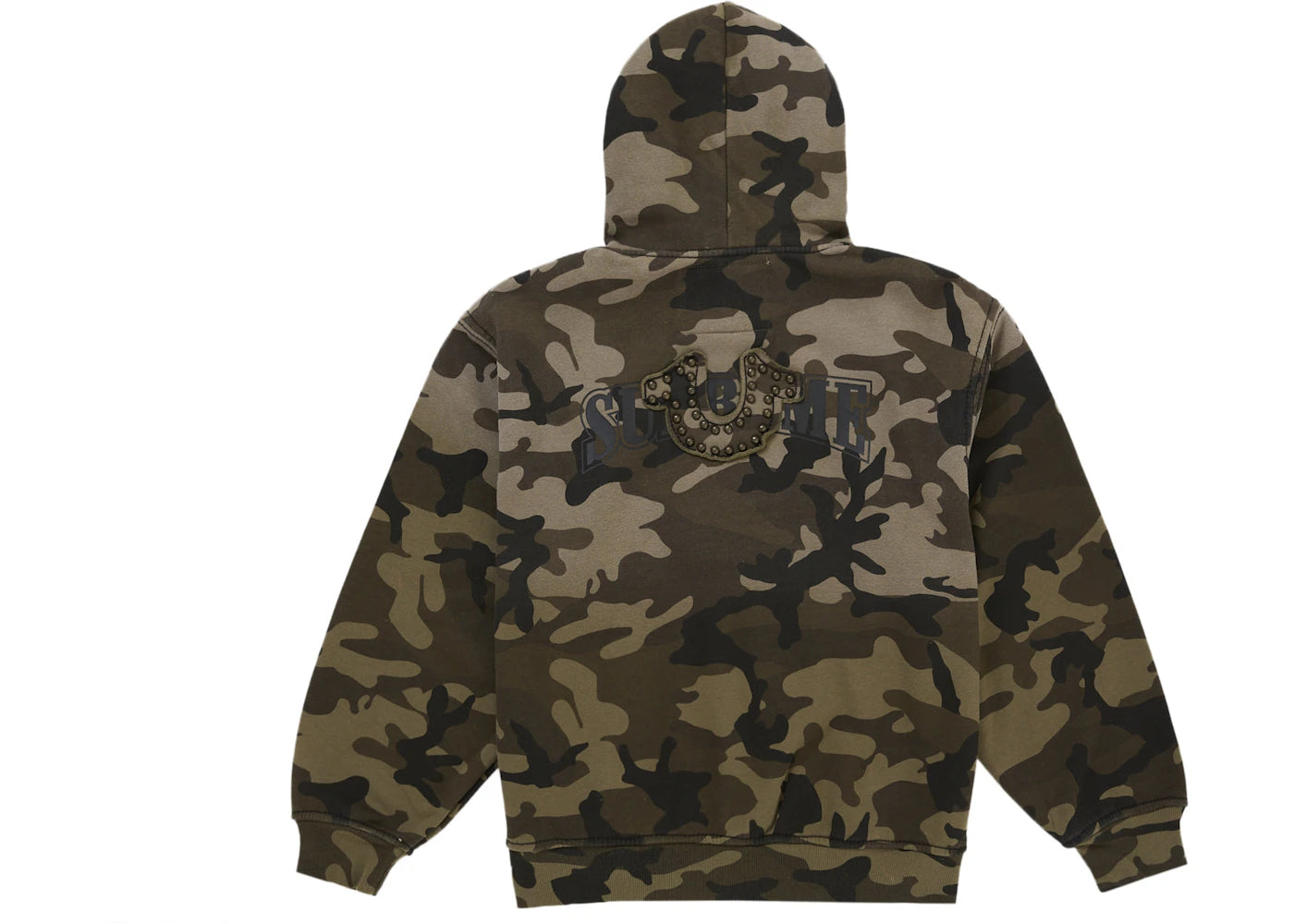 Supreme True Religion Zip Up Hooded Sweatshirt (FW25) Woodland Camo - vue secondaire B