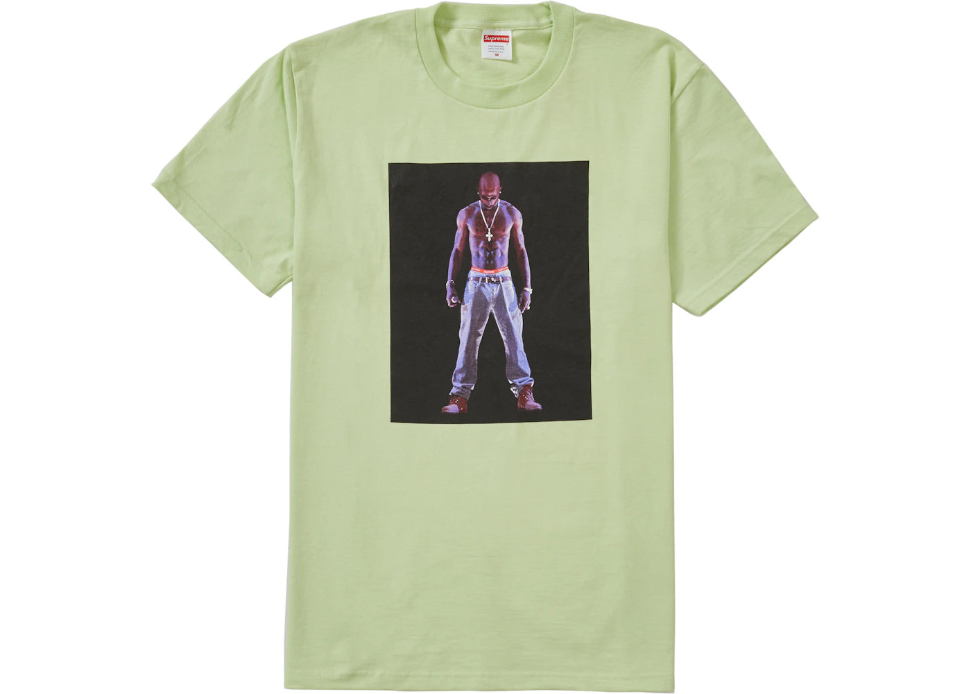 Supreme Tupac Hologram Tee Pale Mint - vue 360