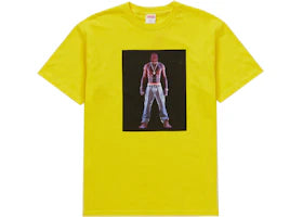 Supreme Tupac Hologram Tee Yellow - vue 360