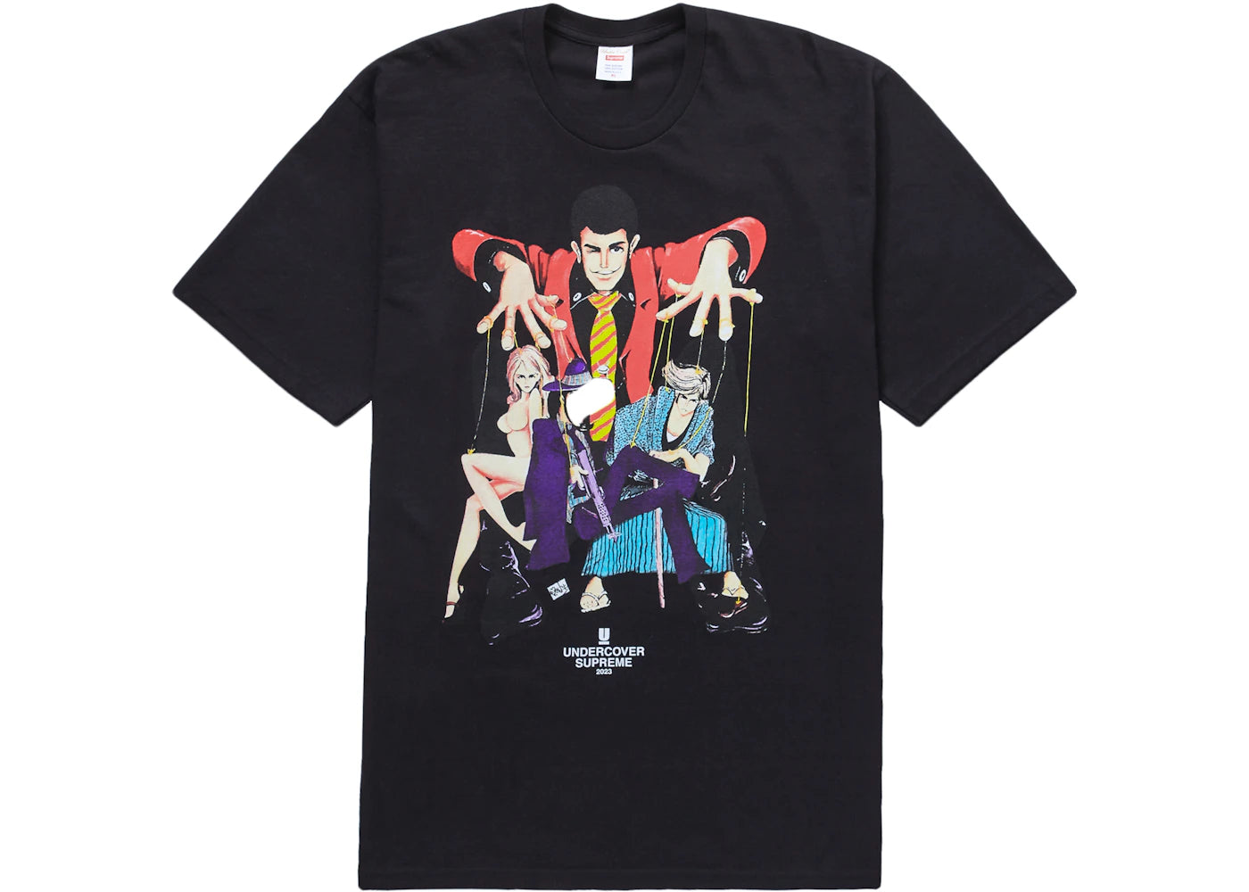 Supreme UNDERCOVER Lupin Tee Black - vue 360
