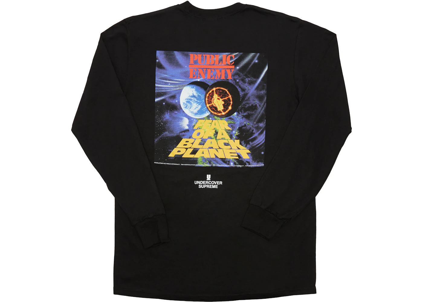 Supreme UNDERCOVER/Public Enemy Counterattack L/S Tee Black - vue secondaire B