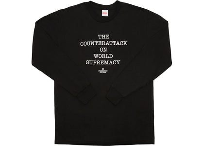 Supreme UNDERCOVER/Public Enemy Counterattack L/S Tee Black - product view 2