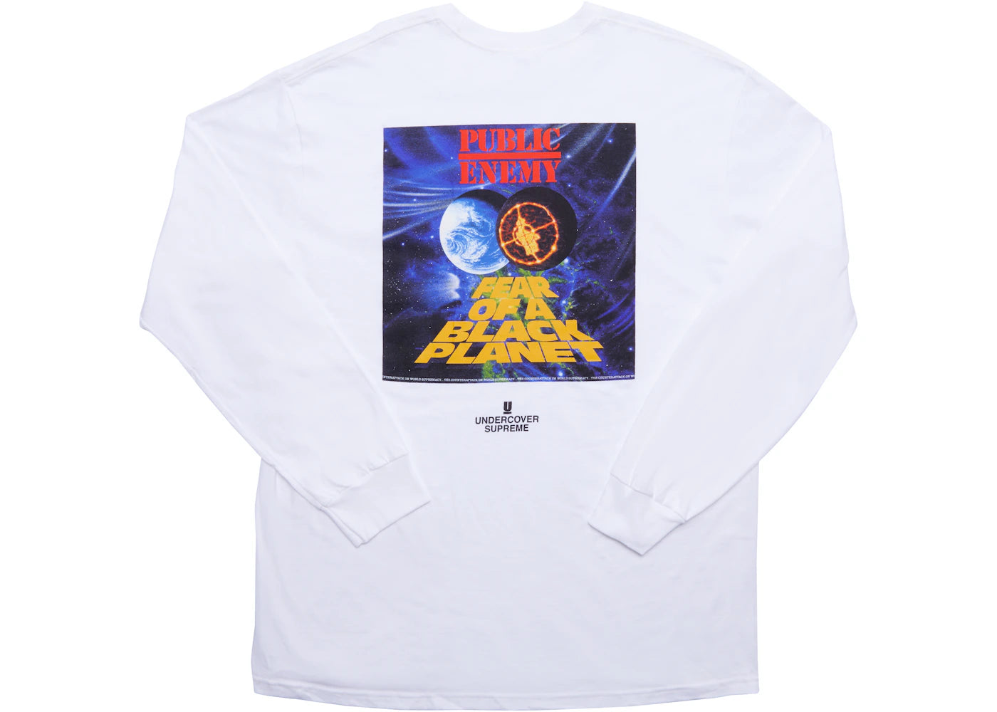 Supreme UNDERCOVER/Public Enemy Counterattack L/S Tee White - vue secondaire A