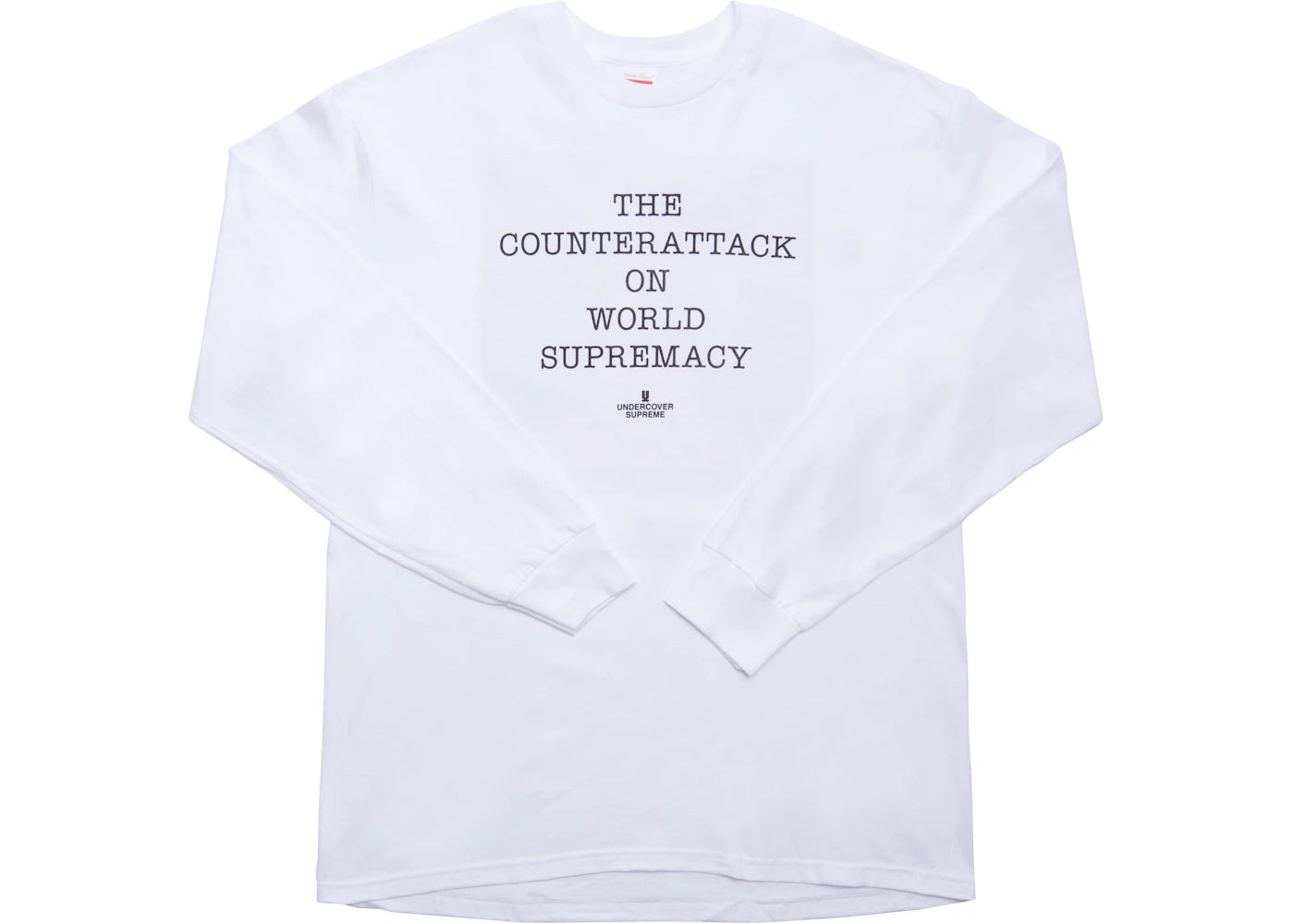 Supreme UNDERCOVER/Public Enemy Counterattack L/S Tee White - vue 360