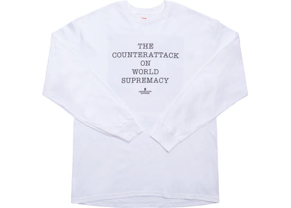 Supreme UNDERCOVER/Public Enemy Counterattack L/S Tee White - authentic Supreme product