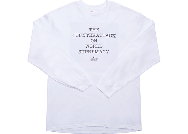Supreme UNDERCOVER/Public Enemy Counterattack L/S Tee White