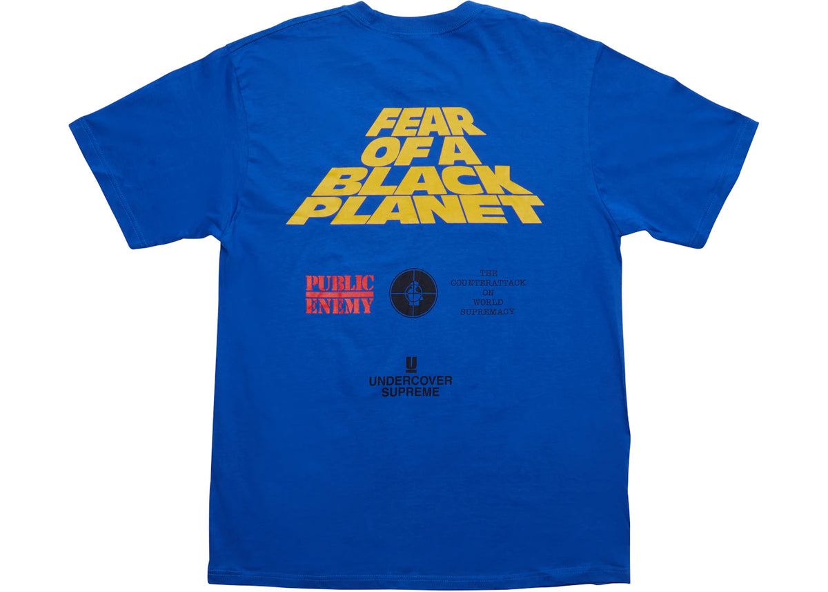 Supreme UNDERCOVER/Public Enemy White House Tee Royal - vue secondaire B